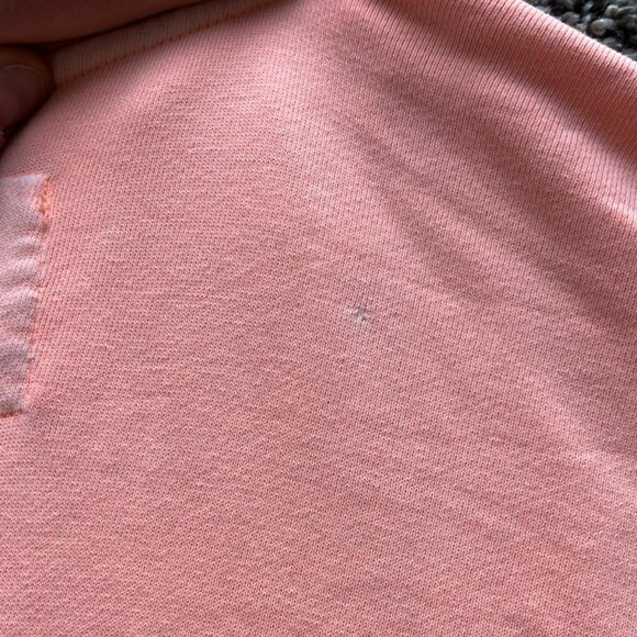 Aerie Hoodie Womens Large Pink Embroidered Drawstring Hood Slitted Winter Skater - Picture 8 of 8